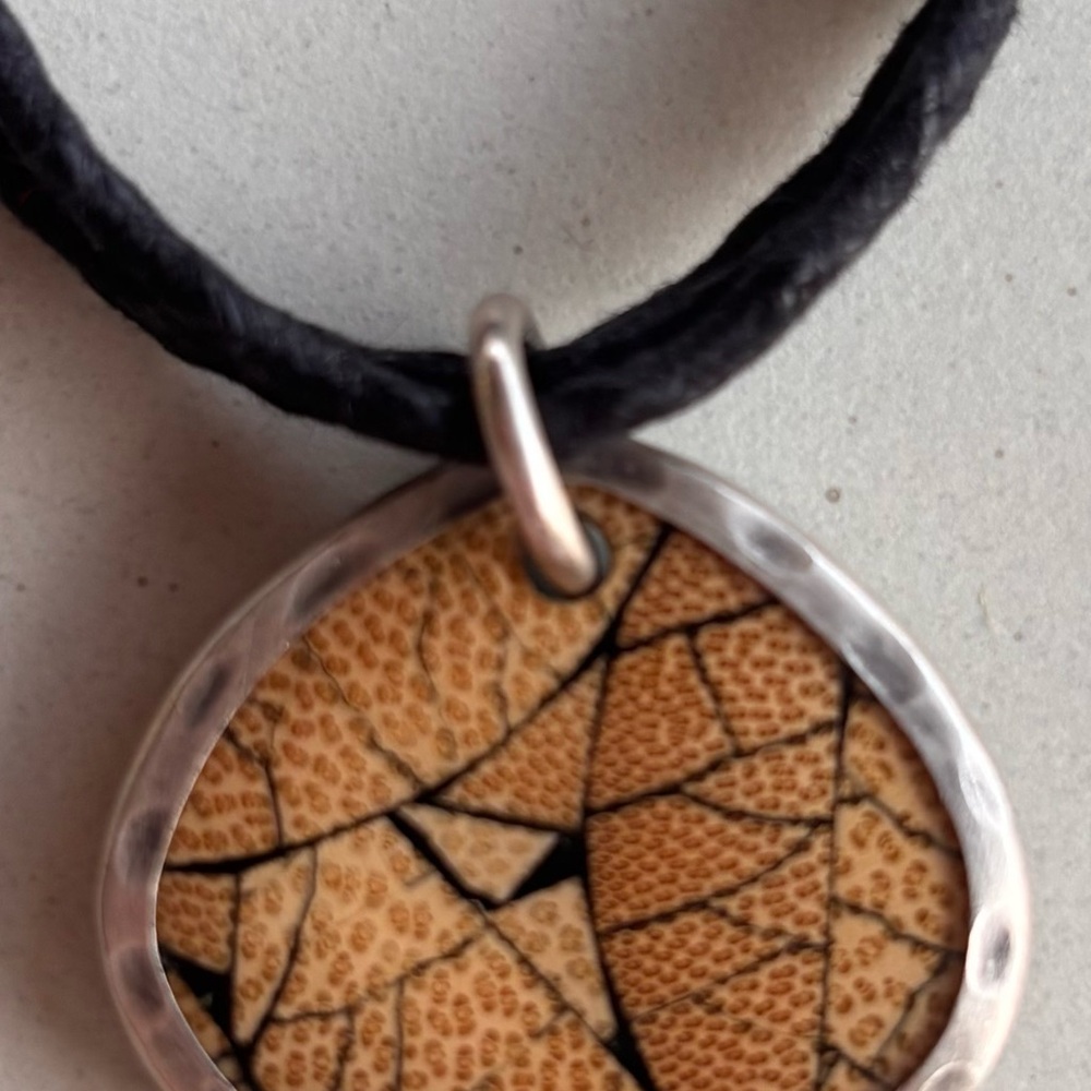 N1893 Retired Silpada Bamboo, Brass & Silver Necklace - Picture 3 of 8